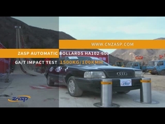 Парковка в отеле сделана простой 304 нержавеющей стали ZASP боллард с светодиодным светильником болларда