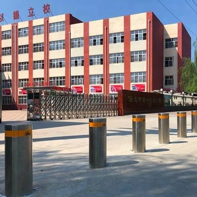 114mm Diameter 219mm Cylinder Semi Automatic Bollards with Tianjin Port Origin for Secure Vehicle Access Control