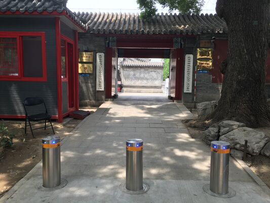 271mm Diameter Remote Control Rising Bollards with 3-6 Seconds Rising Speed and Hydraulic Operation for Vehicle Access Control