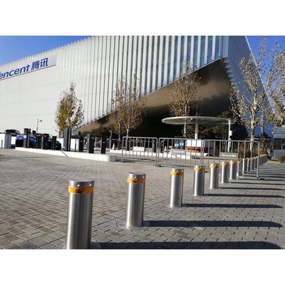 IP68 Protected Semi Automatic Bollards with 600mm Lifting Height and 1520mm Depth for Enhanced Security