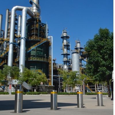 304/316 Stainless Steel Optionals Manual Retractable Bollards for Customizable Security Solutions