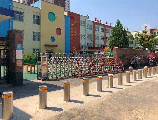 Lifting Semi Automatic Bollards Pneumatic With Stainless Steel Material