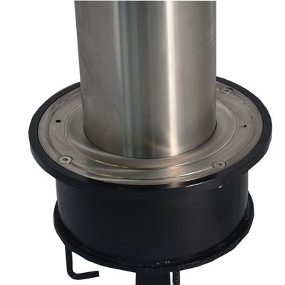 Space Saving Stainless Steel Removable Bollards With Cylinder Intercept Height Of 600mm