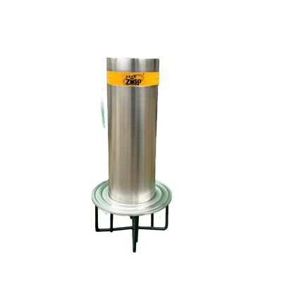 Customizable Diameter Metal Fixed Bollards Heavy Duty Parking Post Galvanised Steel Bollards