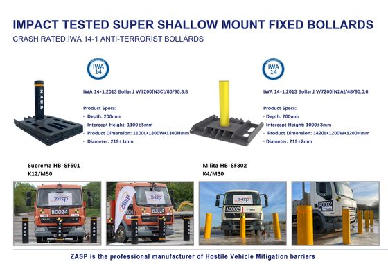 Hot Dipped Galvanized Q345 Anti Ram Bollards Steel Bollard Post Fixed Bollards