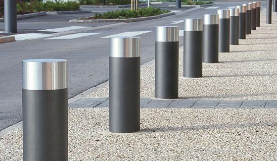 Zero Penetration 350mm Depth Driveway Security Post Galvanised Steel Bollards