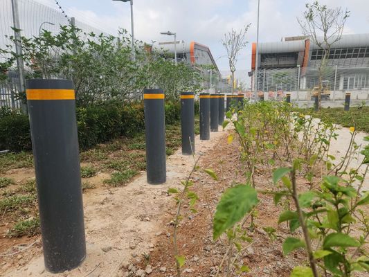 219mm Diameter Crash Rated Remote Control Bollards Parking Security Post