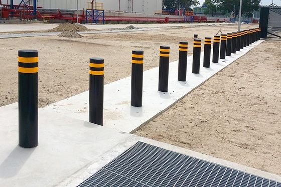 219mm Diameter Crash Rated Remote Control Bollards Parking Security Post