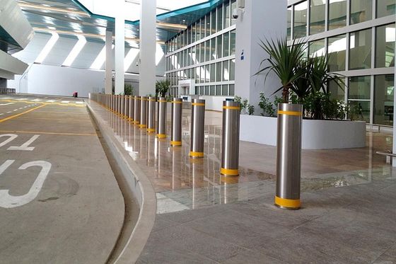 219mm Diameter Crash Rated Remote Control Bollards Parking Security Post
