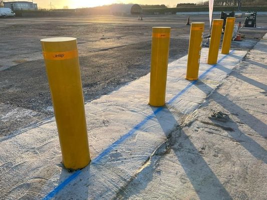 Heavy Duty Stainless Steel Bollards 1000mm Height 219mm Diameter Fixed Bollards