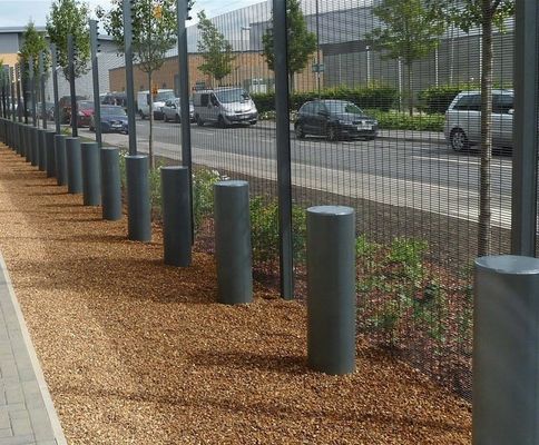 350mm Depth Impact Tested Heavy Duty Bollards Metal Bollard Post