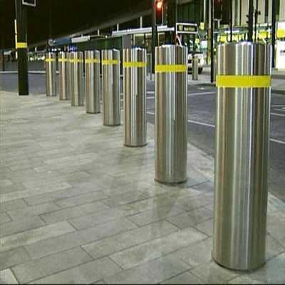 Anti Crash Anti Terrorism Stainless Steel Bollards With 4-30mm Thickness