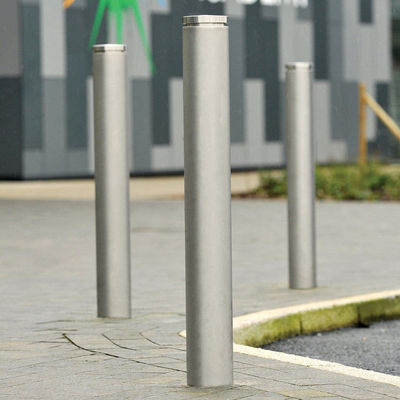 Anti Crash Anti Terrorism Stainless Steel Bollards With 4-30mm Thickness