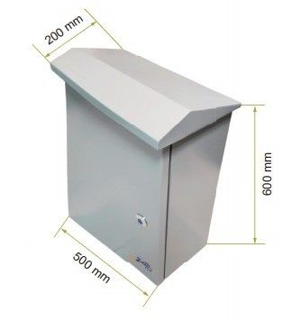 200mm Width Silver Plc Cabinet Components Plc Control Box For Electric Usage