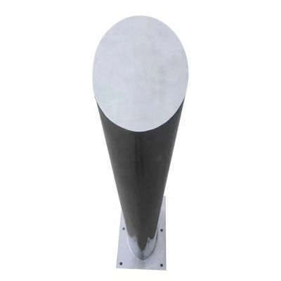 304 316 SS Airport  Street Mitred Top Bollard with Reflective Trip and Slop