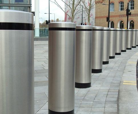 Customized  Street Stainless Steel Flat Top Bollards for Perimeter Protection