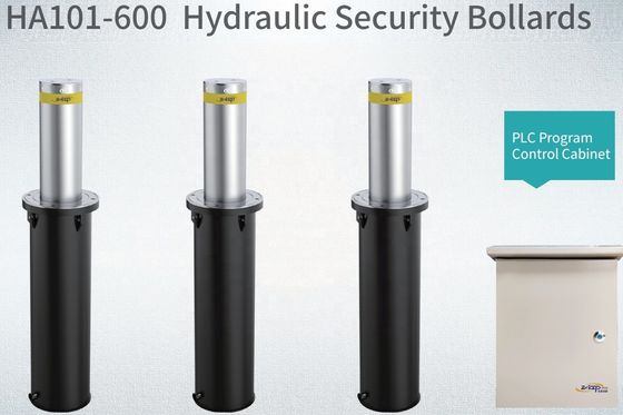 Anti Crashed Customizable Automatic Bollards For Driveways Removable Steel Bollards