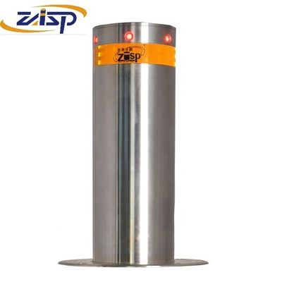6mm Thickness Access Security Hydraulic Automatic Rising Bollards with LED Warning Light