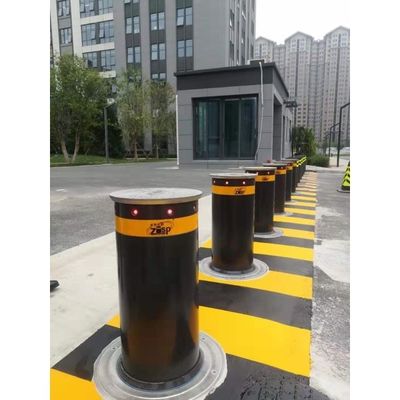Hydraulic Automatic Retractable Bollards Electric Drive Bollards With Reflective Strip