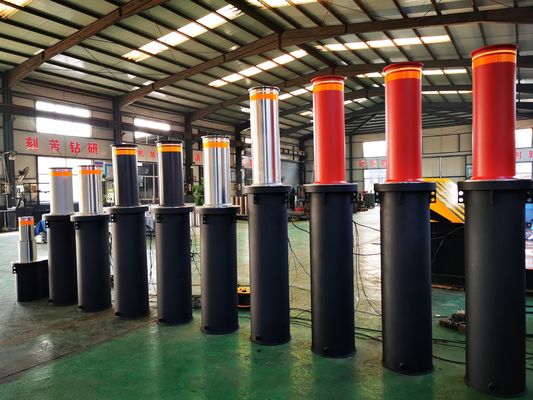 RAL Colors Retractable Automatic Bollards For Driveways Vehicle Access Control