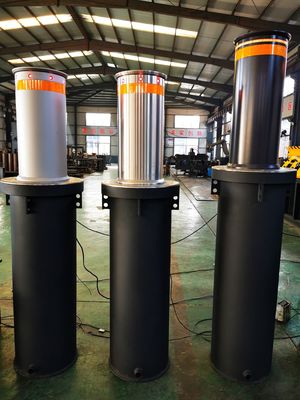 RAL Colors Retractable Automatic Bollards For Driveways Vehicle Access Control