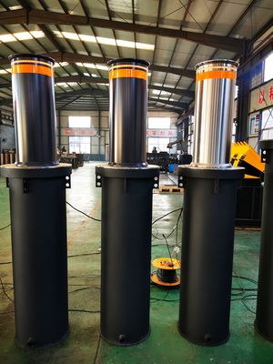 RAL Colors Retractable Automatic Bollards For Driveways Vehicle Access Control
