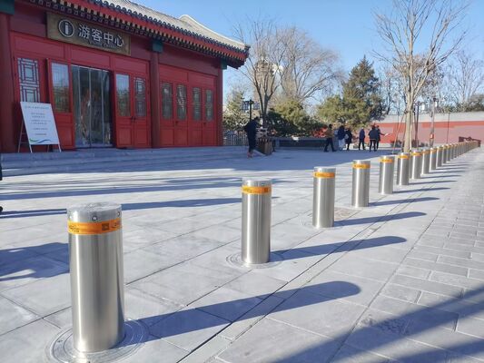 271mm Diameter Remote Control Rising Bollards with Hydraulic Operation and 3-6 Seconds Rising Speed