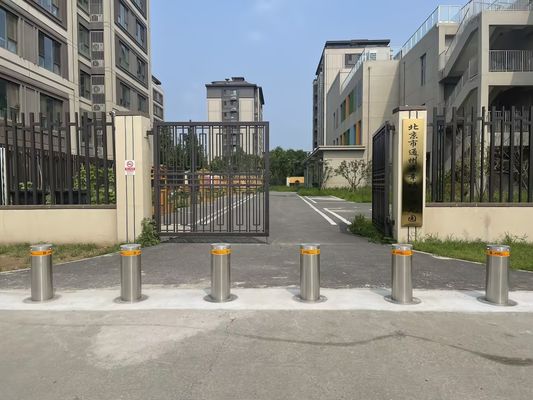 Anti Crash Reliable Security Driveway Bollards Metal Parking Bollards