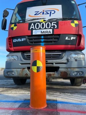 High Security Hydraulic Residential Automatic Bollards Rising Bollards For Driveways