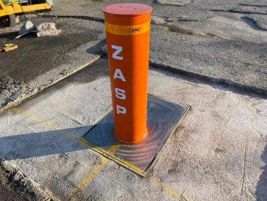 PHYSICAL BARRIER CRASH RATED HYDRAULIC LIFTING ANTI-RAM BOLLARD WITH REMOTE CONTROL