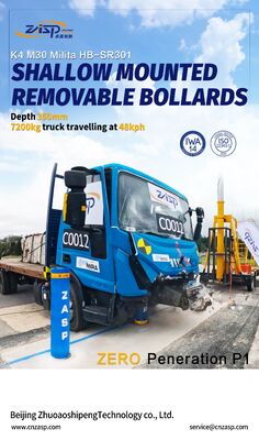 Customizable Logo Option for Retractable Bollards Flange Diameter 219±1mm Offered