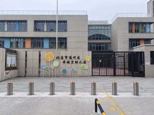 High Security Semi Automatic Bollards Hydraulic With Access Control