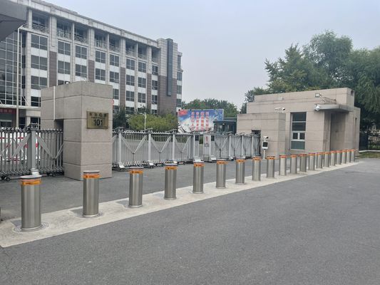 Physical Security Barrier Pop Up Bollards Post For Access Control