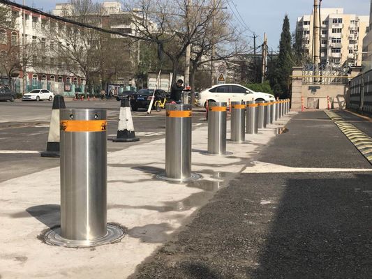 K4 M30 Stainless Steel Retractable Bollards Vehicle Security Bollards