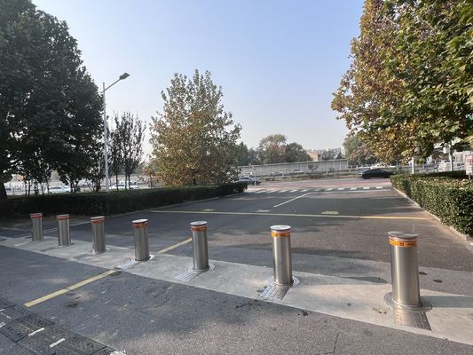 Secure Your Property with Automatic Bollards 400*H1150mm Dimension 3M Reflective Strip and AC380V/AC220V Power Supply