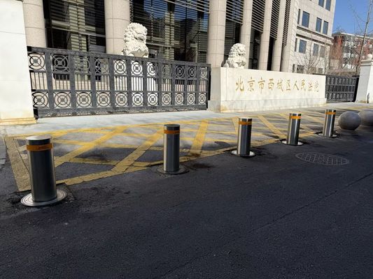 Powder Coated Finish Manually Retractable Bollard φ400×870mm For Versatile Access Management