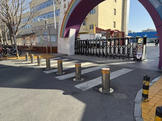 Powder Coated Finish Manually Retractable Bollard φ400×870mm For Versatile Access Management