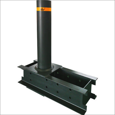Customizable Black Removable Bollards for Surface Mount Installation and Versatile Security Solutions