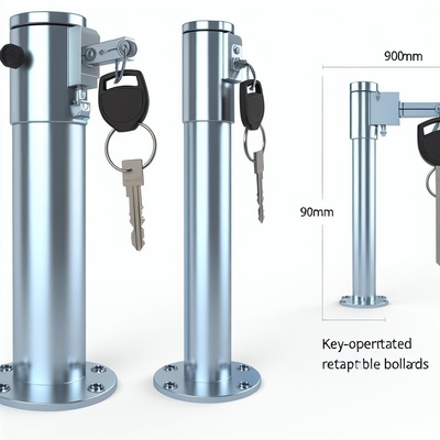 Key-Operated Retractable Bollard 900mm Height for Secure Access
