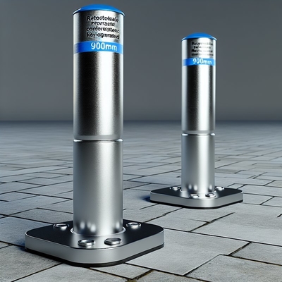 900mm Retractable Bollards with Corrosion Resistance and Key-Operated Removal