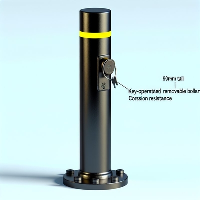 Key-Operated Removable Bollard 900mm with Corrosion Resistance
