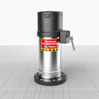 Key-Operated Retractable Bollard 114mm Diameter 900mm Height