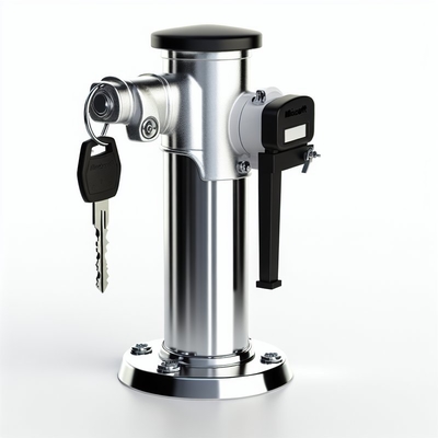 Surface Mount Manual Retractable Bollard with Key Lock