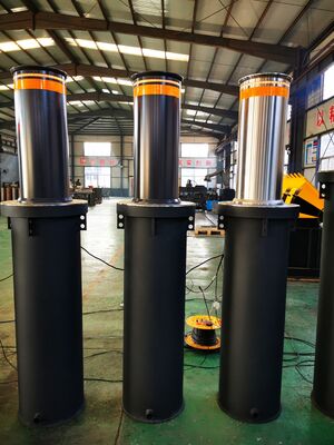 PAS 68 Certified K12/M50 Rated Hydraulic Automatic Rising Bollard with 2,000,000J Impact Resistance for Maximum Vehicle Security