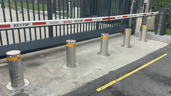 304 316 Stainless Steel IP68 Rated Anti-Ram Protection Automatic Bollards Hydraulic Security Bollards