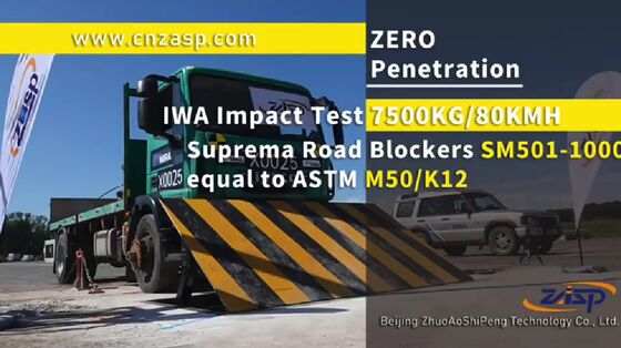 K12 M50 PAS 68 Impact Tested Hydraulic Road Blocker with Zero Penetration and Shallow Mount Design for High Security Vehicle Access Control