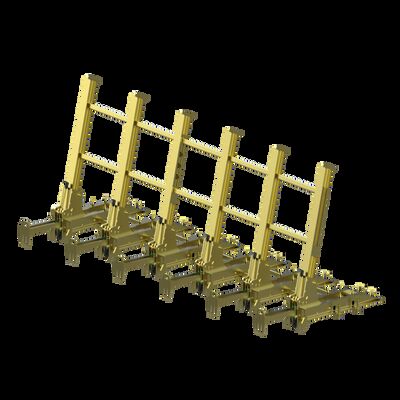 Modular Vehicle Barrier with Flexible Length and Toolless Assembly for Portable Security Solutions